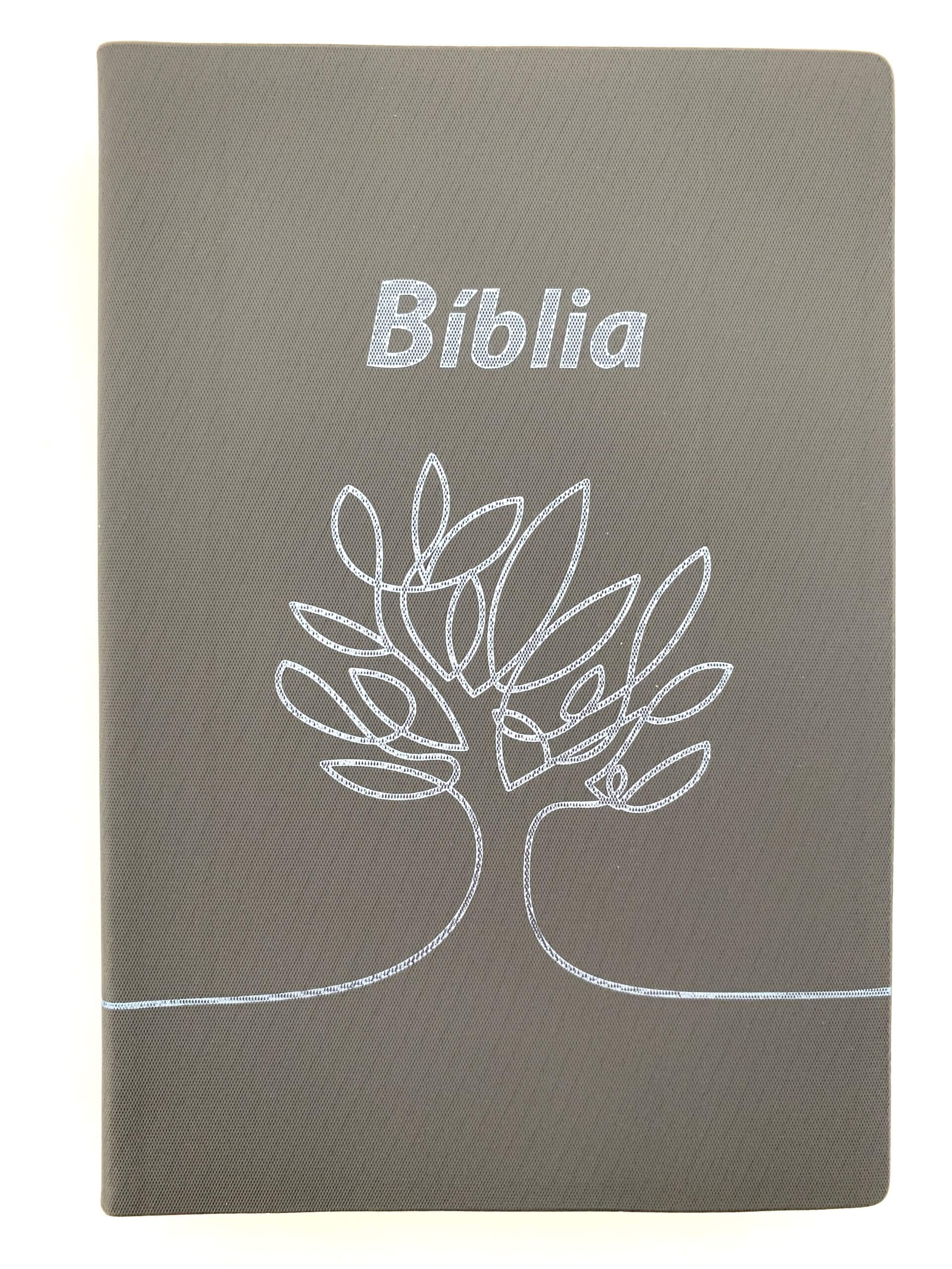Biblia Dn52c Letra Maior Cinzenta C/arvore