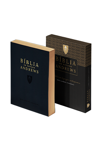 Biblia de Estudo de Andrews Capa Couro Preta NAA (CPB)