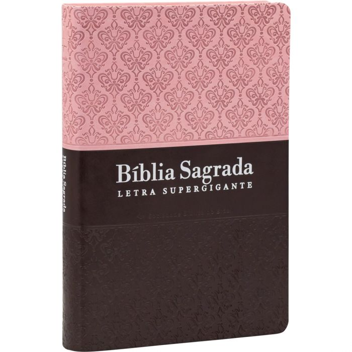 Bíblia Supergigante - Rosa e Castanho ARC 085 TILSGILV